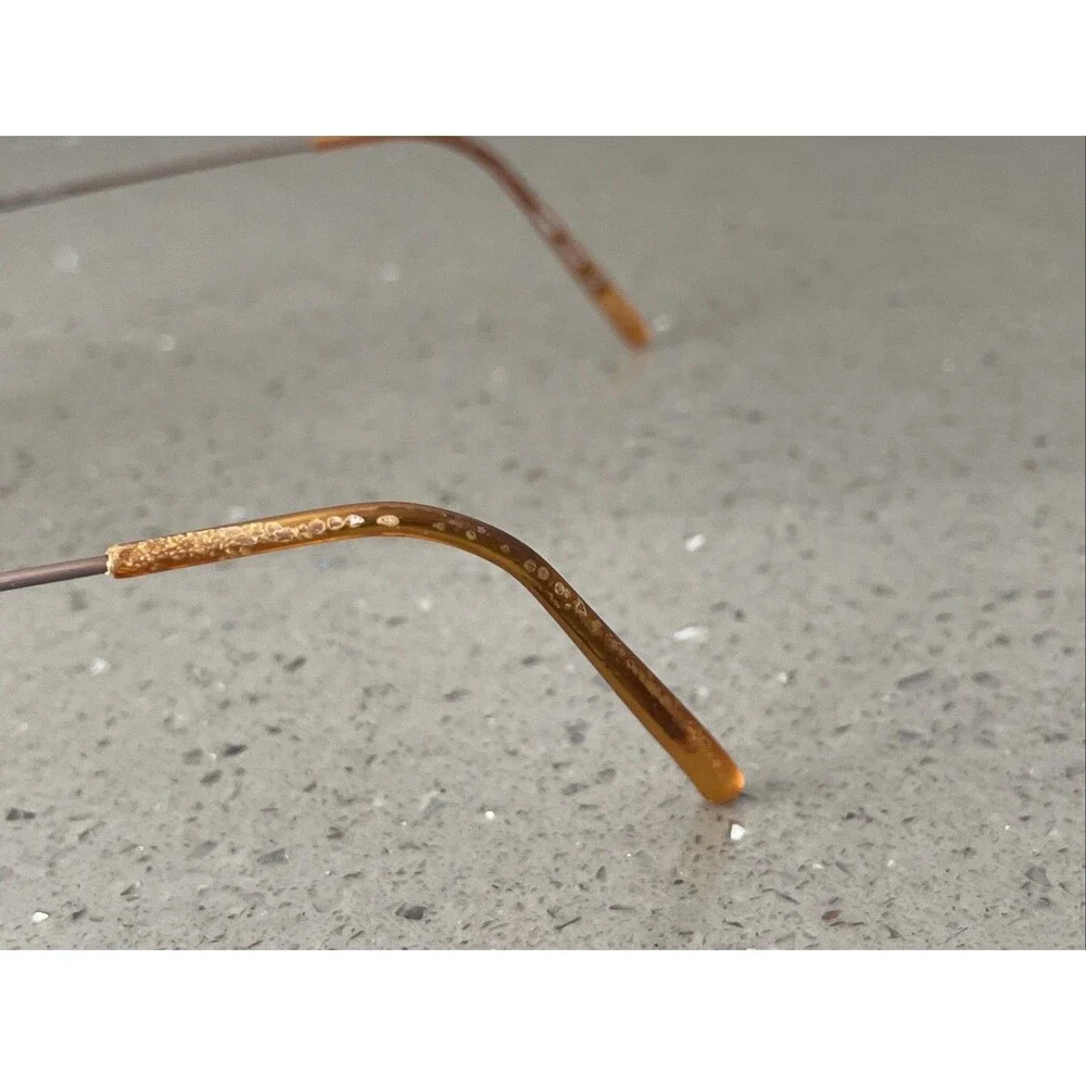 Flexon by Marchon 600 Eyeglasses Frames Only Full Rim 54[]18 145 Shiny Brown